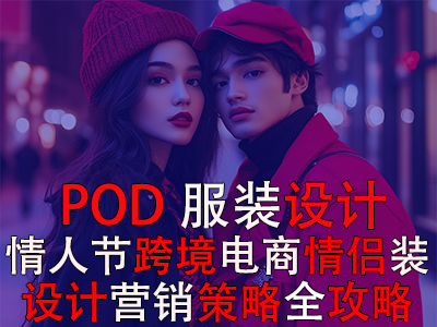 POD服裝設計：情人節跨境電商情侶裝設計營銷策略全攻略