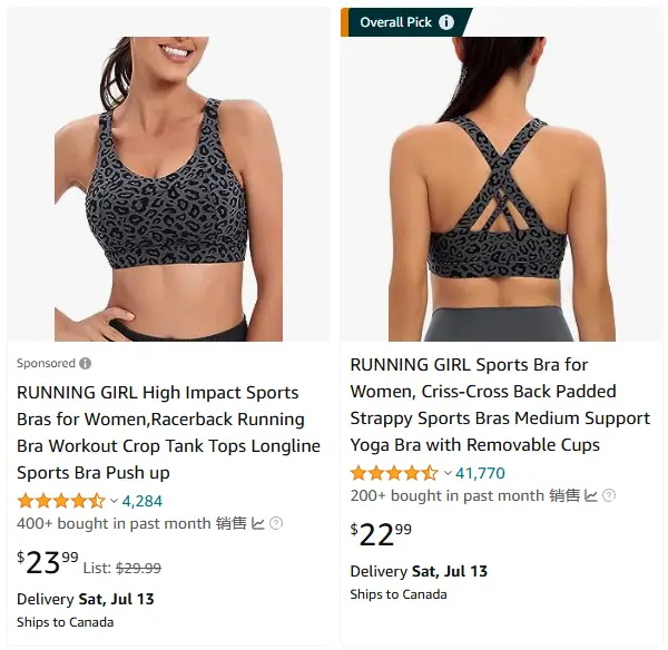 跨境選品，運(yùn)動(dòng)服品類運(yùn)動(dòng)文胸?zé)豳u
